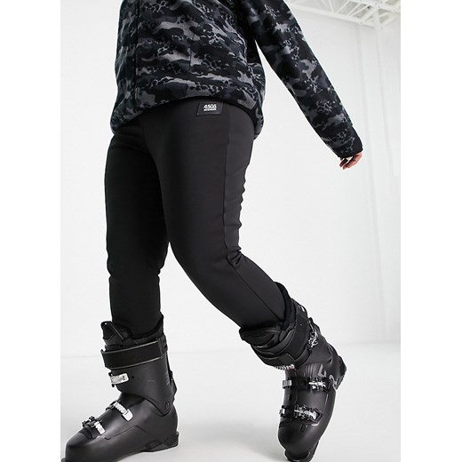 ASOS 4505 Curve – Obcisłe spodnie narciarskie z gumkami pod stopami-Black  Poland
