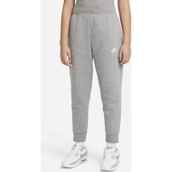 Nike spodnie dziewczęce szare dzianinowe  - zdjęcie produktu