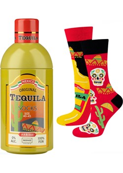 Skarpetki męskie kolorowe SOXO GOOD STUFF Tequila w butelce śmieszne bawełniane okazja Sklep SOXO - kod rabatowy