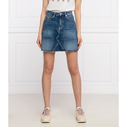 Tommy Jeans spódnica niebieska mini  - zdjęcie produktu