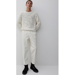 Sweter męski Reserved biały casual  - zdjęcie produktu