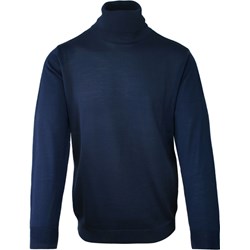 Granatowy sweter męski Mm Classic casualowy  - zdjęcie produktu