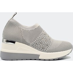 Buty sportowe damskie Labuty sneakersy zamszowe bez zapięcia  - zdjęcie produktu