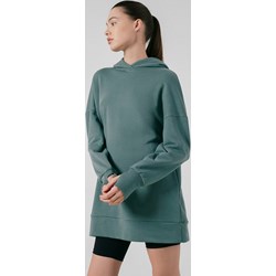 Bluza damska zielona 4F długa casualowa jesienna  - zdjęcie produktu