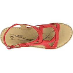 Sandały damskie Helios Komfort płaskie z klamrą casual bez obcasa skórzane  - zdjęcie produktu
