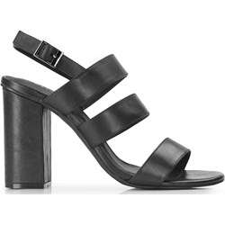 Wittchen sandały damskie skórzane z klamrą na lato bez wzorów na wysokim obcasie  - zdjęcie produktu