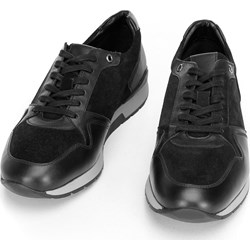 Czarne półbuty męskie Wittchen jesienne casual zamszowe  - zdjęcie produktu