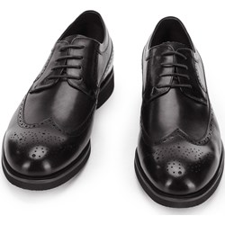 Buty eleganckie męskie WITTCHEN czarne skórzane  - zdjęcie produktu