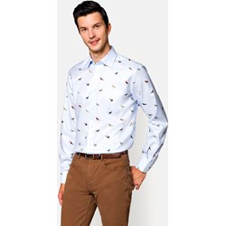 Koszula męska wielokolorowa Lancerto elegancka na wiosnę  - zdjęcie produktu