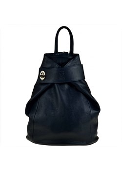 Zgrabny granatowy plecak skórzany włoski vera pelle Vera Pelle  melon.pl - kod rabatowy