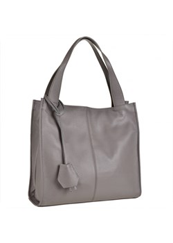 Duża torebka włoska shopper bag brąz kakao /akacja/ skóra Borse In Pelle okazja melon.pl - kod rabatowy