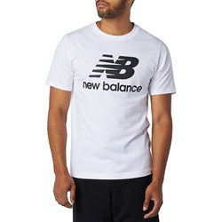 T-shirt męski New Balance z krótkim rękawem z napisami  - zdjęcie produktu
