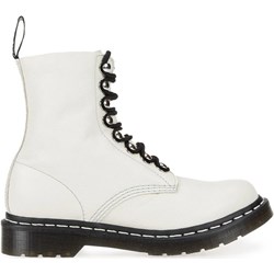 Workery damskie Dr Martens ze skóry sznurowane bez wzorów na płaskiej podeszwie  - zdjęcie produktu