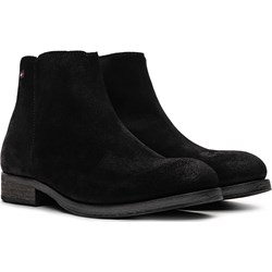 Czarne buty zimowe męskie Tommy Jeans bez zapięcia jesienne  - zdjęcie produktu