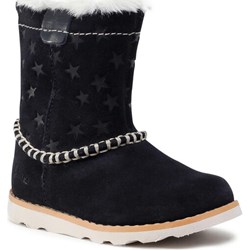 Buty zimowe dziecięce Clarks bez zapięcia czarne na zimę  - zdjęcie produktu