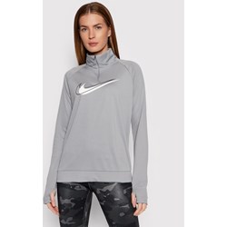 Bluza damska szara Nike w sportowym stylu jesienna  - zdjęcie produktu