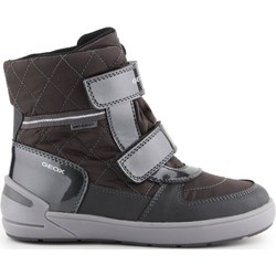 Buty zimowe dziecięce szare Geox na rzepy  - zdjęcie produktu