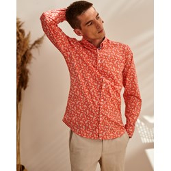Koszula męska Top Secret różowa z długim rękawem  - zdjęcie produktu
