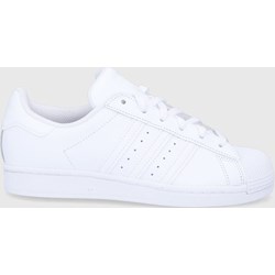 Buty sportowe damskie Adidas Originals białe sznurowane na wiosnę na płaskiej podeszwie  - zdjęcie produktu