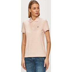 Bluzka damska Lacoste różowa z okrągłym dekoltem  - zdjęcie produktu