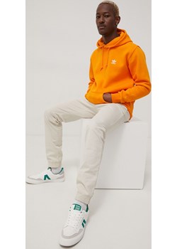 adidas Originals bluza męska kolor pomarańczowy z kapturem gładka ANSWEAR.com - kod rabatowy