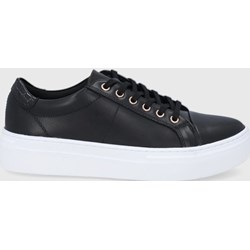 Trampki damskie Vagabond Shoemakers sznurowane czarne na platformie sportowe na wiosnę ze skóry  - zdjęcie produktu
