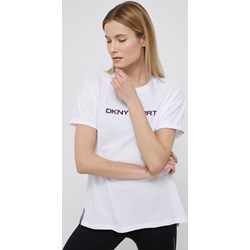 Bluzka damska DKNY z okrągłym dekoltem z krótkim rękawem młodzieżowa  - zdjęcie produktu