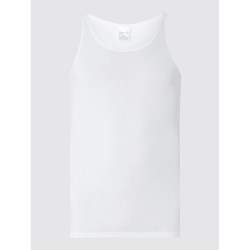 T-shirt męski biały Schiesser z krótkim rękawem  - zdjęcie produktu