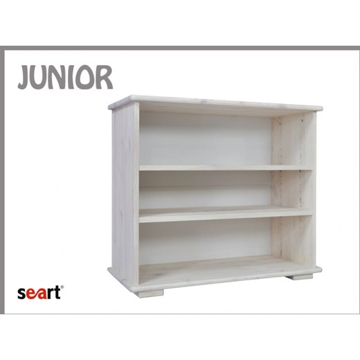 Regał Sosnowy Niski Junior J340 Seart Pl Bialy Baza Pod Makijaż W Domodi