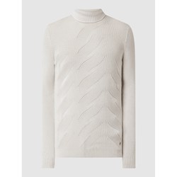 Sweter męski biały Cinque z bawełny  - zdjęcie produktu