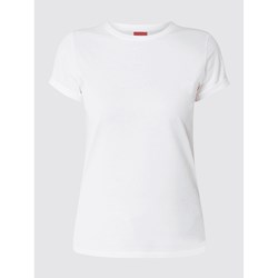 Bluzka damska biała Hugo Boss z krótkim rękawem  - zdjęcie produktu