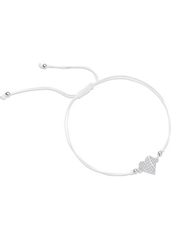 Bransoletka z cienkiego sznurka z sercem Coriss srebrnym : Kruszec - Srebro 925 Coriss wyprzedaż Coriss - kod rabatowy