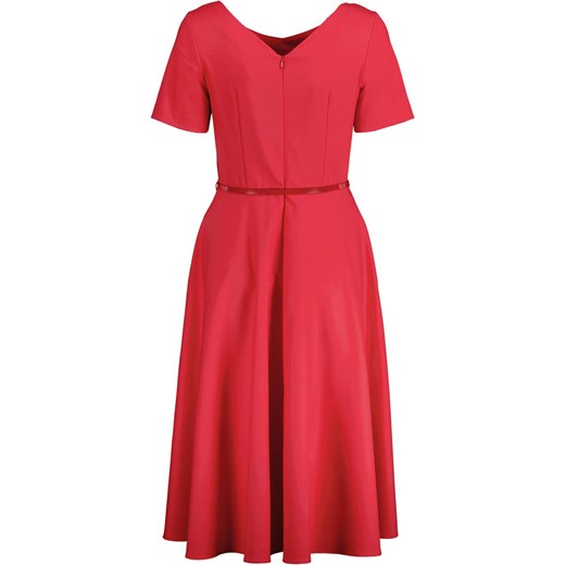 Elegancka czerwona sukienka Lavard Woman 86031 Eye For Fashion