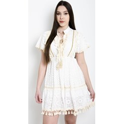 Sukienka Olika biała trapezowa  - zdjęcie produktu