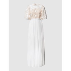 Sukienka biała Apart Fashion balowe w cekiny  - zdjęcie produktu