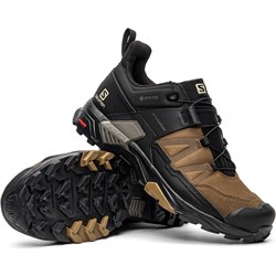 Buty trekkingowe damskie Salomon sznurowane czarne sportowe płaskie  - zdjęcie produktu
