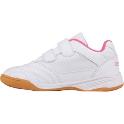 Buty sportowe dziecięce Kappa skórzane białe na rzepy  - zdjęcie produktu
