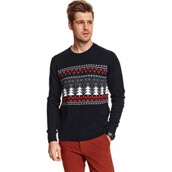 Granatowy sweter męski Top Secret  - zdjęcie produktu