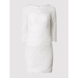 Sukienka biała Unique mini z długim rękawem  - zdjęcie produktu