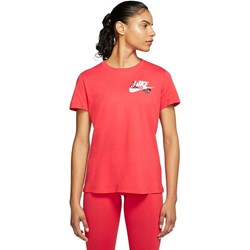 Bluzka damska Nike z okrągłym dekoltem w sportowym stylu  - zdjęcie produktu