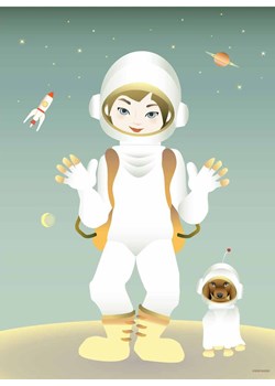 Vissevasse plakat The Astronaut 50x70 cm Vissevasse ANSWEAR.com - kod rabatowy