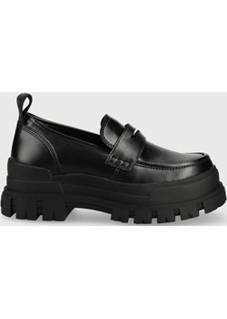 Buffalo mokasyny damskie kolor czarny na platformie Buffalo ANSWEAR.com - kod rabatowy