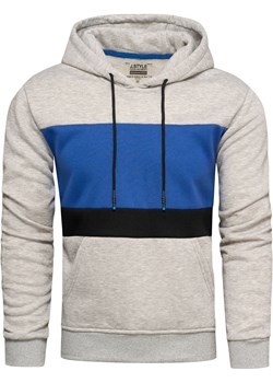 Bluza męska szara z kapturem Recea Recea  okazyjna cena Recea.pl  - kod rabatowy