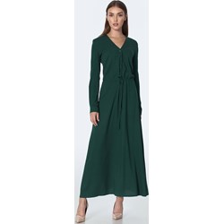 Nife sukienka zielona z długim rękawem  - zdjęcie produktu