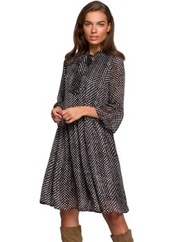S237/1 Sukienka szyfonowa, Kolor czarno-srebrny, Rozmiar S, Style Style Primodo wyprzedaż - kod rabatowy