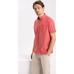 Koszula męska casual z krótkim rękawem z bawełny  - zdjęcie produktu