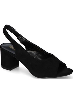 Sandały Potocki 22-21014BK Czarne Zamsz Potocki promocyjna cena Arturo-obuwie - kod rabatowy