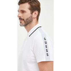 T-shirt męski biały Guess z krótkimi rękawami  - zdjęcie produktu