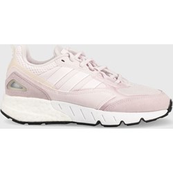 Buty sportowe damskie różowe Adidas Originals sneakersy zx na platformie sznurowane  - zdjęcie produktu