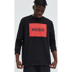 Bluza męska Hugo Boss z bawełny z napisem na jesień  - zdjęcie produktu